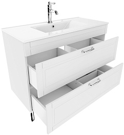 Iddis Тумба под раковину Oxford 100 белая – фотография-2